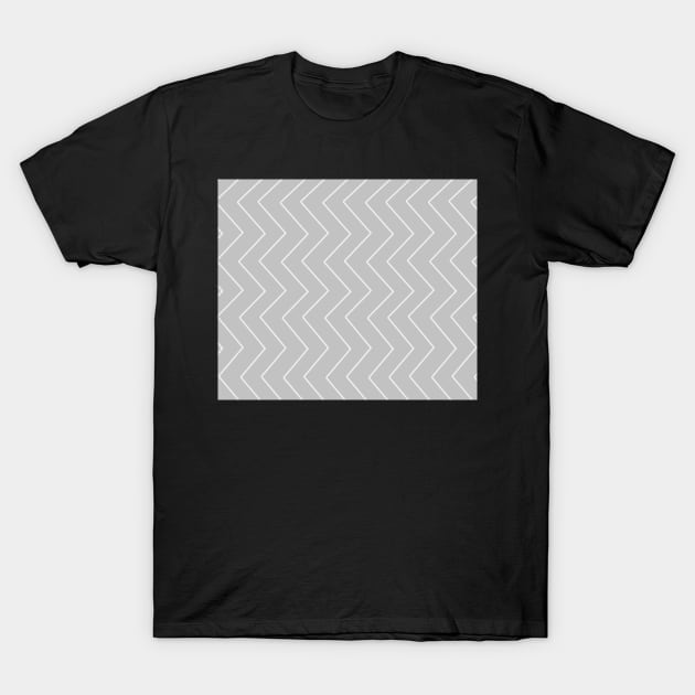Abstract zigzag - gray and white. T-Shirt by kerens